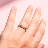 BONADONNA TEXTURED WEDDING BAND |  BLACK DIAMONDS