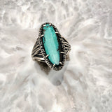 ROOTS TO SEED RING | SILVER & TURQUOISE - AngelaMonacojewelry