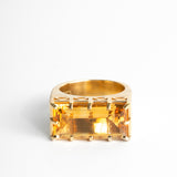 angela monaco jewelry philadelphia jeweler east west statement ring yellow gold vermeil citrine