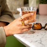 angela monaco jewelry philadelphia jeweler east west statement ring yellow gold vermeil citrine