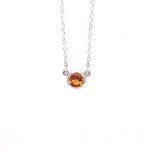 angela monaco jewelry philadelphia jeweler bezel necklace sterling silver citrine