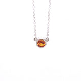 angela monaco jewelry philadelphia jeweler bezel necklace sterling silver citrine