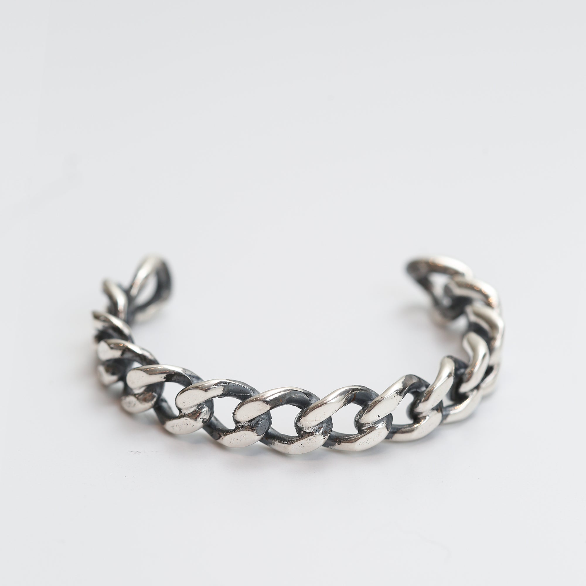 Angela Monaco Jewelry philadelphia cuban link chain cuff sterling silver