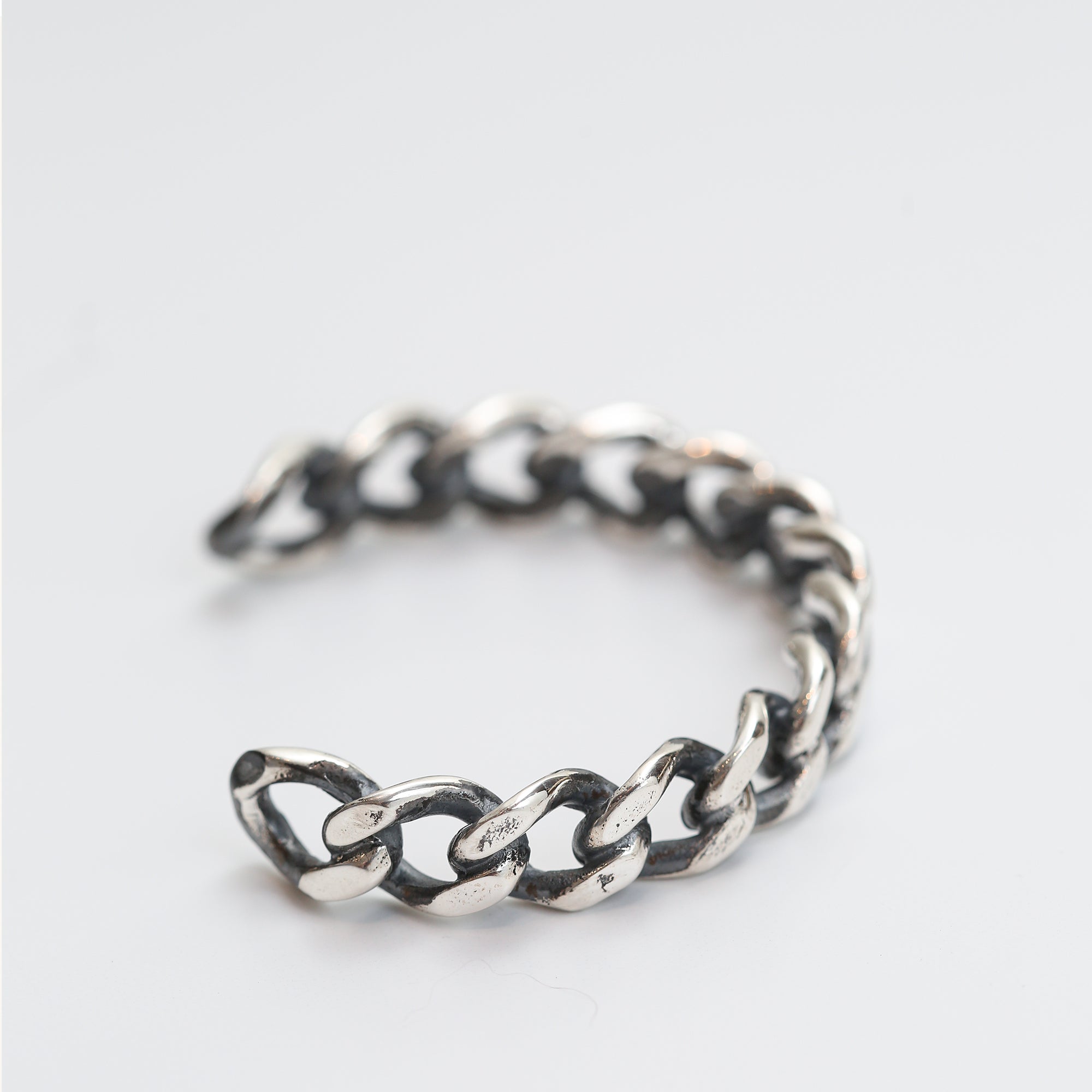 Angela Monaco Jewelry philadelphia cuban link chain cuff sterling silver