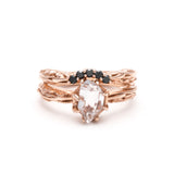 RAW SOLITAIRE UNION (No. 07) | ROSE GOLD - AngelaMonacojewelry