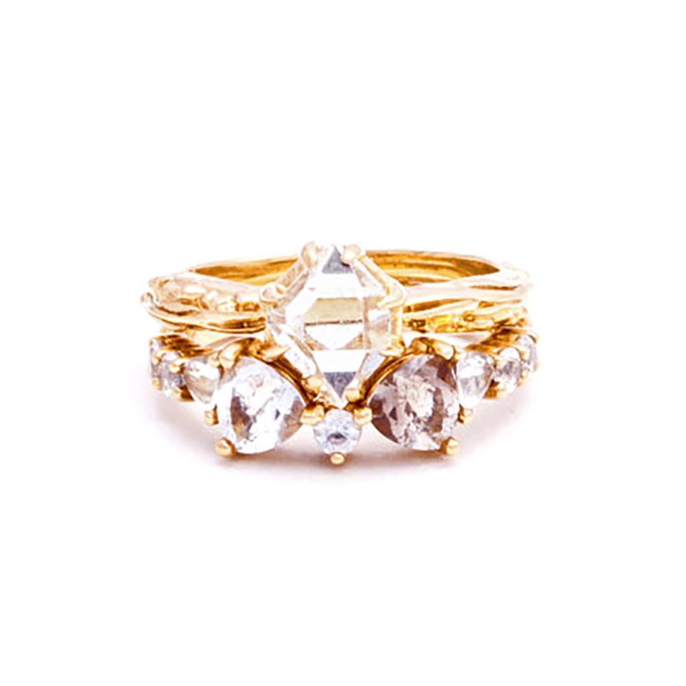 RAW SOLITAIRE UNION (No. 03) | 14k GOLD - AngelaMonacojewelry