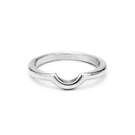 SIMPLE ARC CONTOUR BAND | SILVER - AngelaMonacojewelry