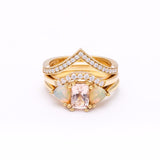 THREE STONE ENCHANTMENT UNION (No. 02) | 14K GOLD