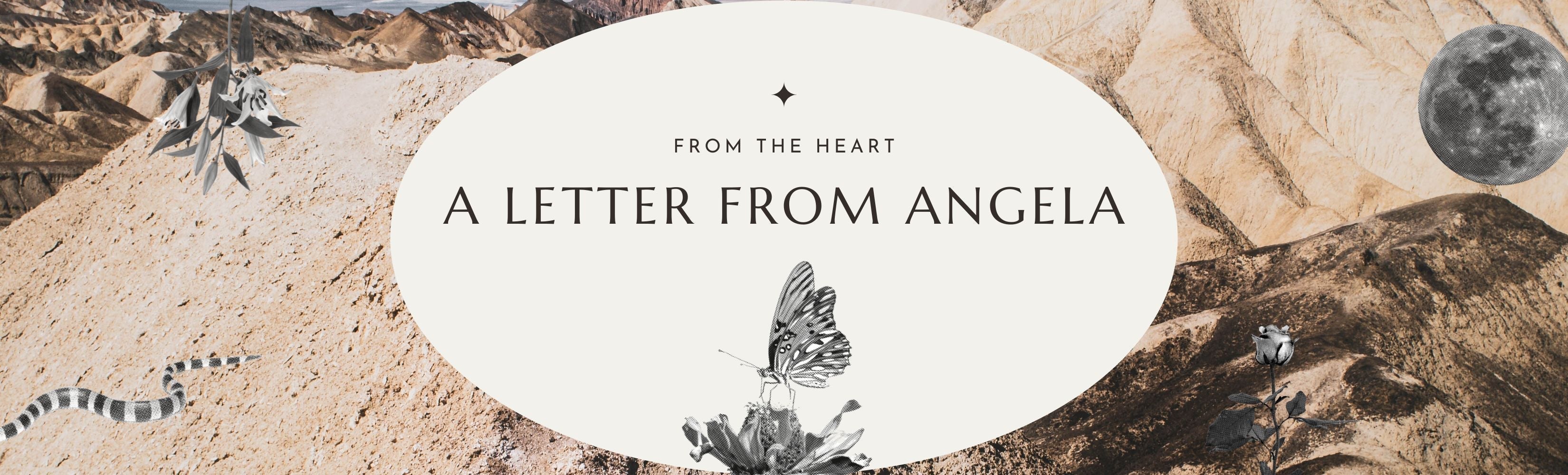 Heartfelt note from Angela