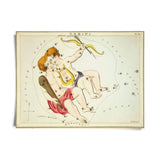 VINTAGE ZODIAC ASTROLOGY PRINT