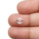 0.56ct | Fancy Greenish Brown/VVS Round Shape Rose Cut Lab Diamond