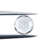 0.56ct | Fancy Greenish Brown/VVS Round Shape Rose Cut Lab Diamond