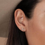 JaxKelly - Pave Stud - Snake - Gold Earrings