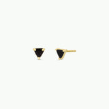 MINI ENERGY GEM STUDS | BLACK TOURMALINE