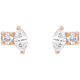 TOI ET MOI STUDS | 14K | NATURAL DIAMOND