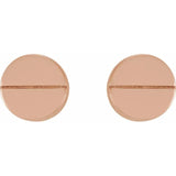 CIRCULAR GEOMETRIC STUDS | 14KT GOLD