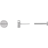 CIRCULAR GEOMETRIC STUDS | 14KT GOLD