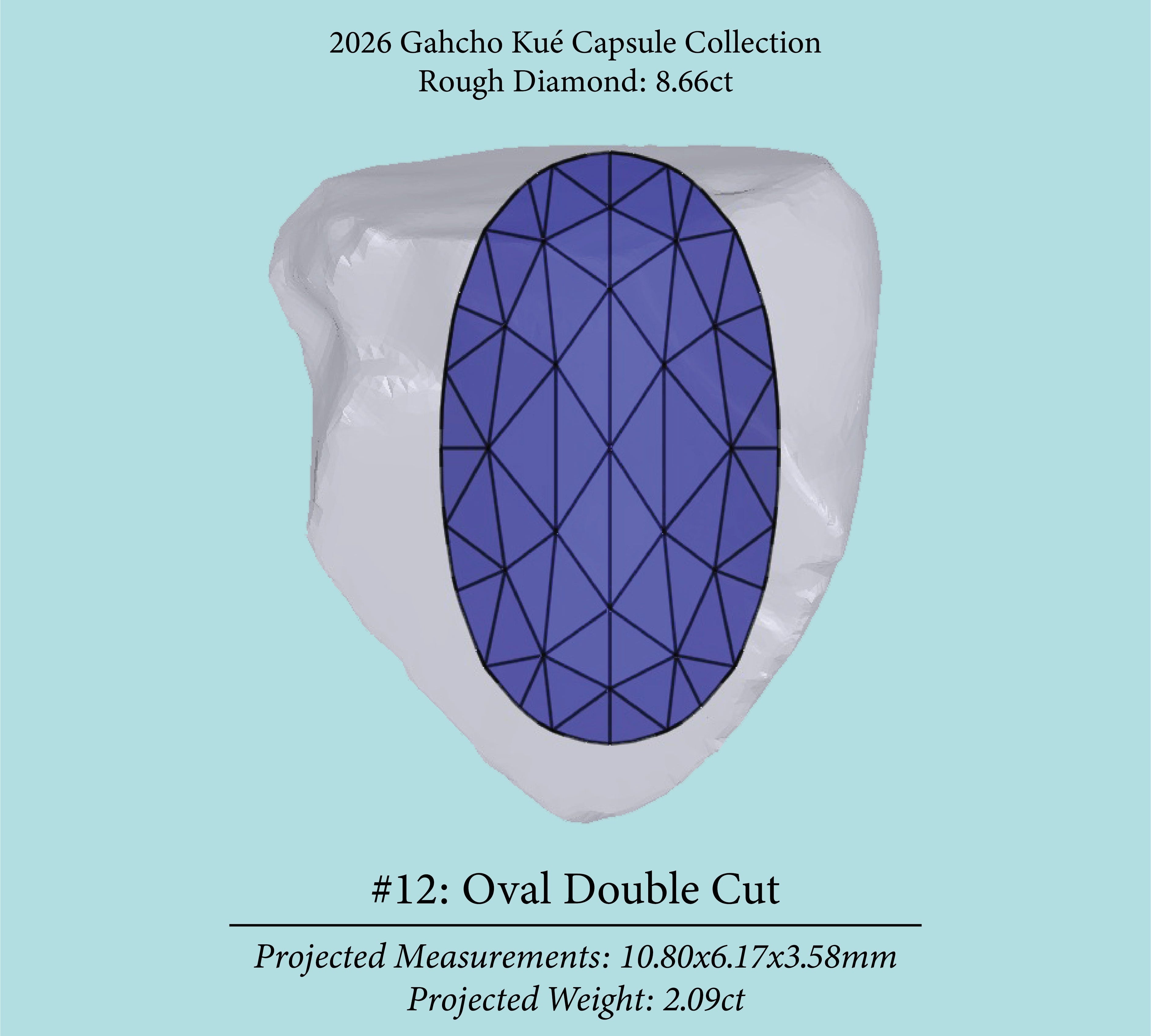 8.66ct VS1 C4 Pre-Cut Canadian Champagne Diamond 27935