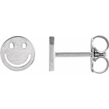 SMILEY FACE STUDS | 14K