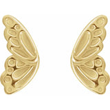 FAIRY WING FLAT BACK STUDS | 14K