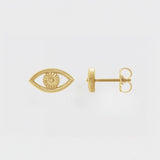 EVIL EYE STUDS | 14K