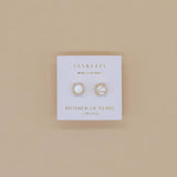 MOTHER OF PEARL GEMSTONE EARRINGS