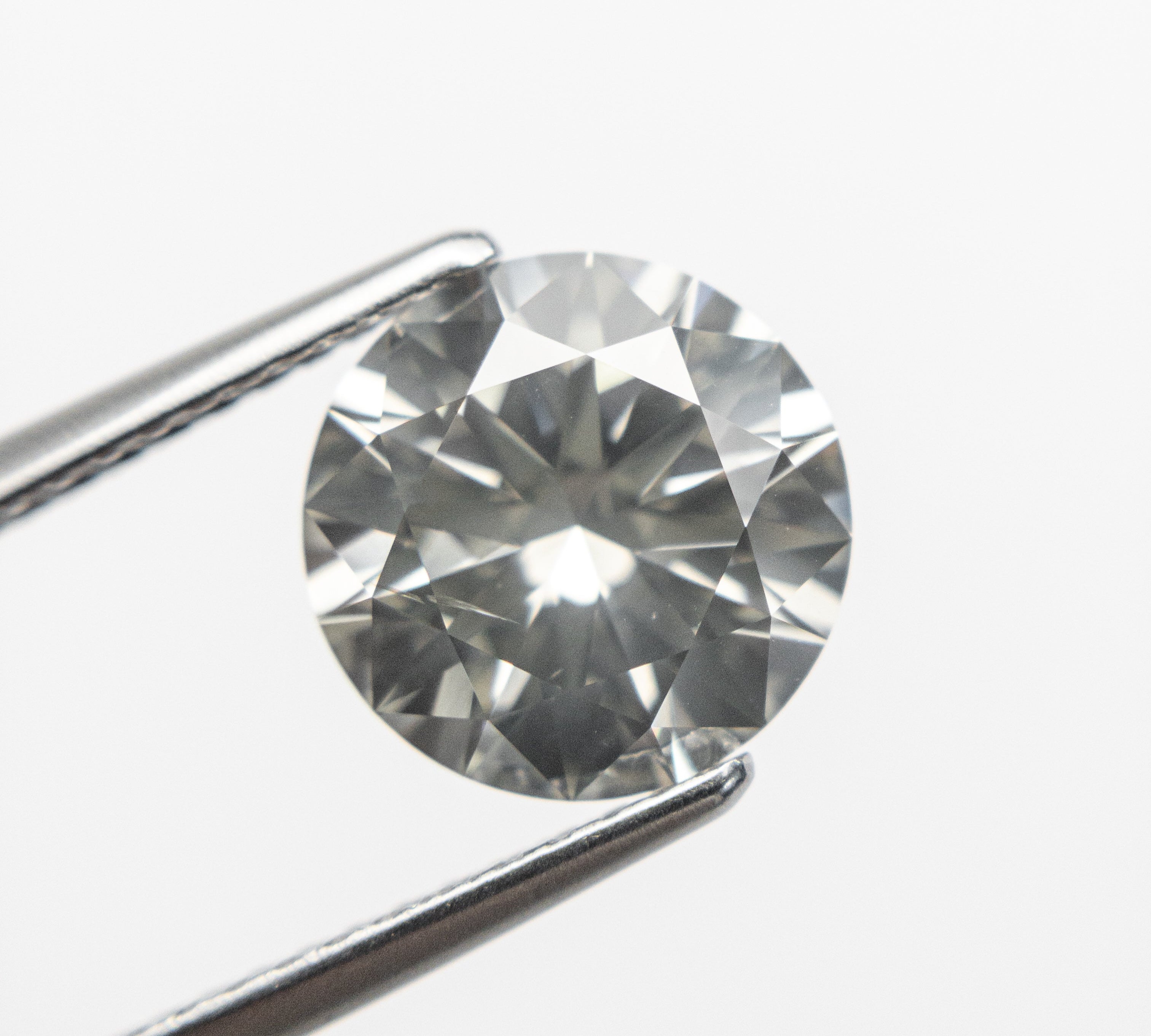 2.52ct 8.88x8.86x5.26mm SI2 Fancy Grey Round Brilliant 18867-01 - Misfit Diamonds