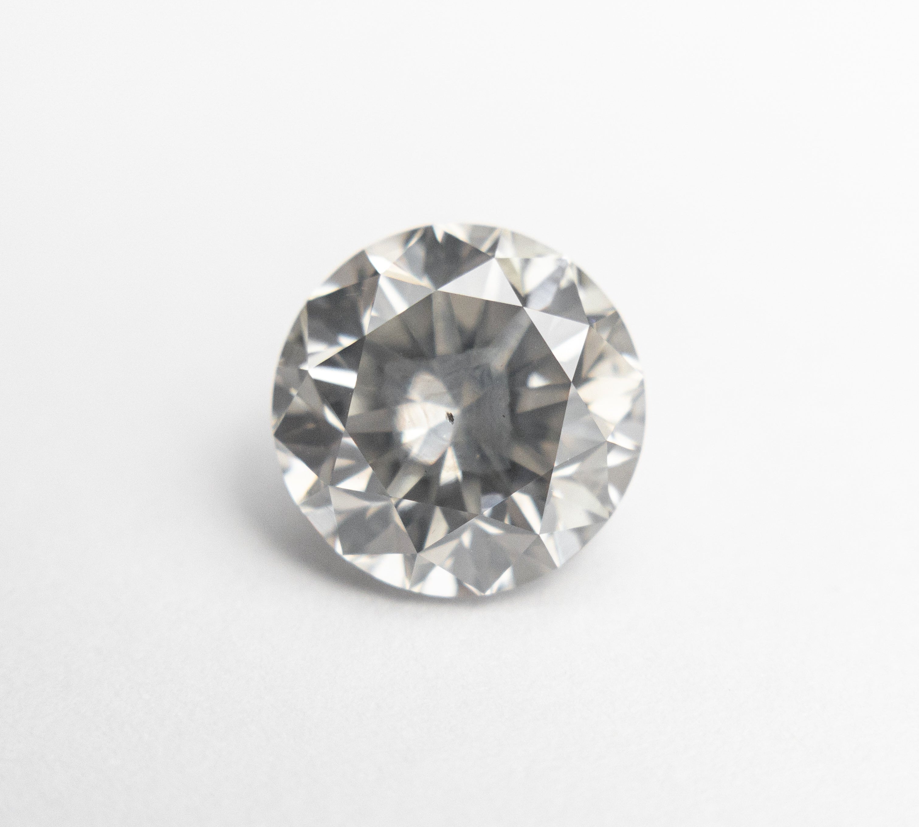 2.05ct 7.57x7.63x5.27mm GIA Fancy Light Grey Round Brilliant 18988-01 - Misfit Diamonds