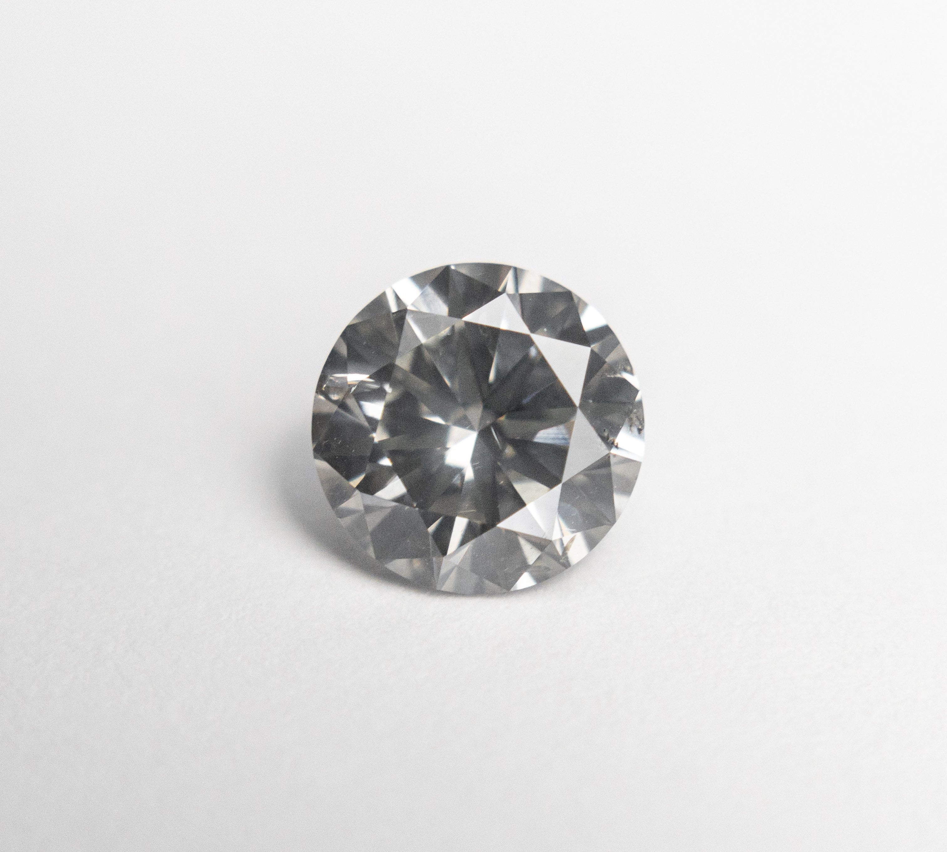 1.01ct 6.45x6.43x3.85mm Fancy Grey Round Brilliant 18989-01 - Misfit Diamonds