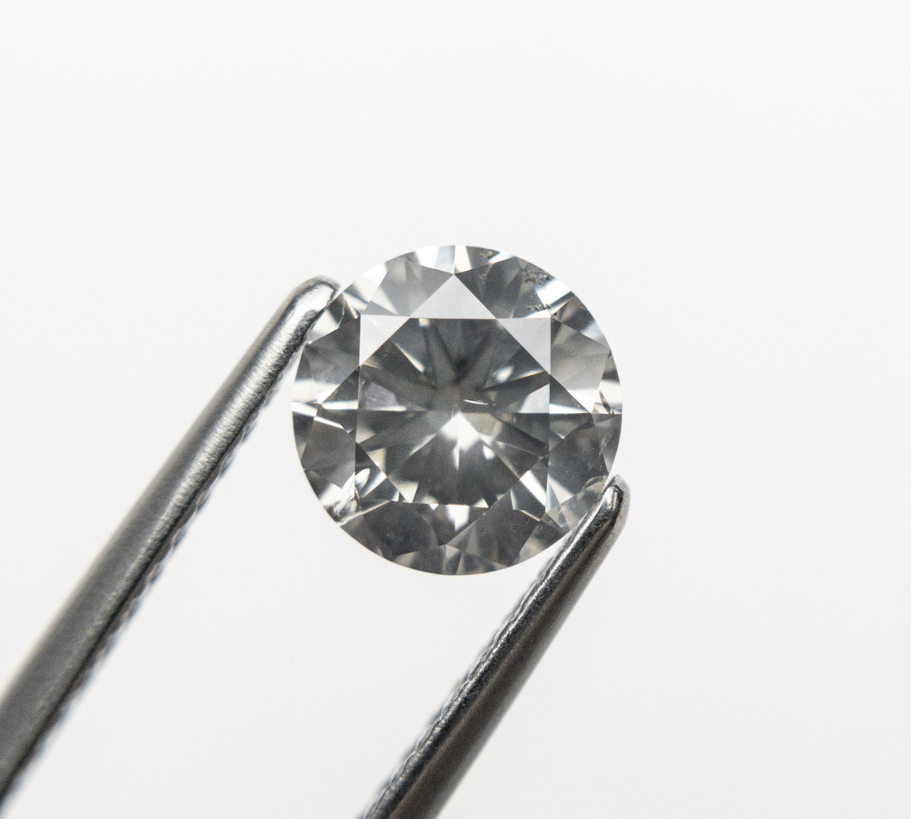 1.01ct 6.45x6.43x3.85mm Fancy Grey Round Brilliant 18989-01 - Misfit Diamonds