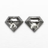 0.76cttw 2pc 5.02x6.04x1.92mm 4.93x6.08x1.87mm Shield Rosecut Matching Pair 19759-04