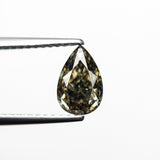 HOLD #D7738 - May 10 - 1.02ct 8.13x5.32x3.27mm SI1 Fancy Greenish Yellowish Brown Pear Brilliant 19778-02