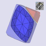 1.08ct | E/VS1 Lozenge Shape Rose Cut Lab Diamond (IGI)