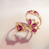 DAPHNE RING | RHODOLITE GARNET | HAYLEY ELISE JEWLERY