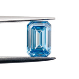1.17ct | Fancy Vivid Blue/VS1 Emerald Shape Step Cut Lab Diamond (IGI)