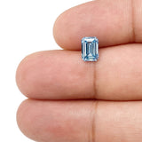 1.19ct | Fancy Vivid Blue/VS1 Emerald Shape Step Cut Lab Diamond (IGI)