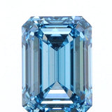 1.19ct | Fancy Vivid Blue/VS1 Emerald Shape Step Cut Lab Diamond (IGI)