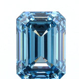1.20ct | Fancy Vivid Blue/VVS2 Emerald Shape Step Cut Lab Diamond (IGI)