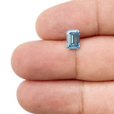 1.24ct | Fancy Vivid Blue/VS1 Emerald Shape Step Cut Lab Diamond (IGI)