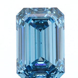 1.24ct | Fancy Vivid Blue/VS1 Emerald Shape Step Cut Lab Diamond (IGI)