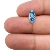 1.65ct | Fancy Vivid Blue/VS1 Marquise Shape Brilliant Cut Lab Diamond (IGI)