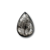 1.35ct | Salt & Pepper Pear Shape Rose Cut Lab Diamond