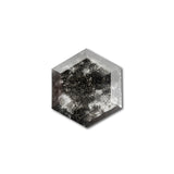 2.47ct | Salt & Pepper Hexagon Shape Step Cut Lab Diamond