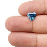 1.73ct | Fancy Vivid Blue/VS1 Heart Shape Brilliant Cut Lab Diamond (IGI)