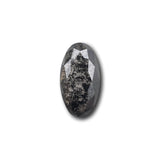 1.42ct | Salt & Pepper Oval Shape Rose Cut Lab Diamond
