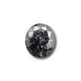 2.72ct | Salt & Pepper Oval Shape Rose Cut Lab Diamond