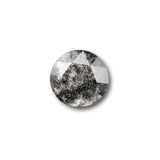 1.24ct | Salt & Pepper Round Shape Rose Cut Lab Diamond