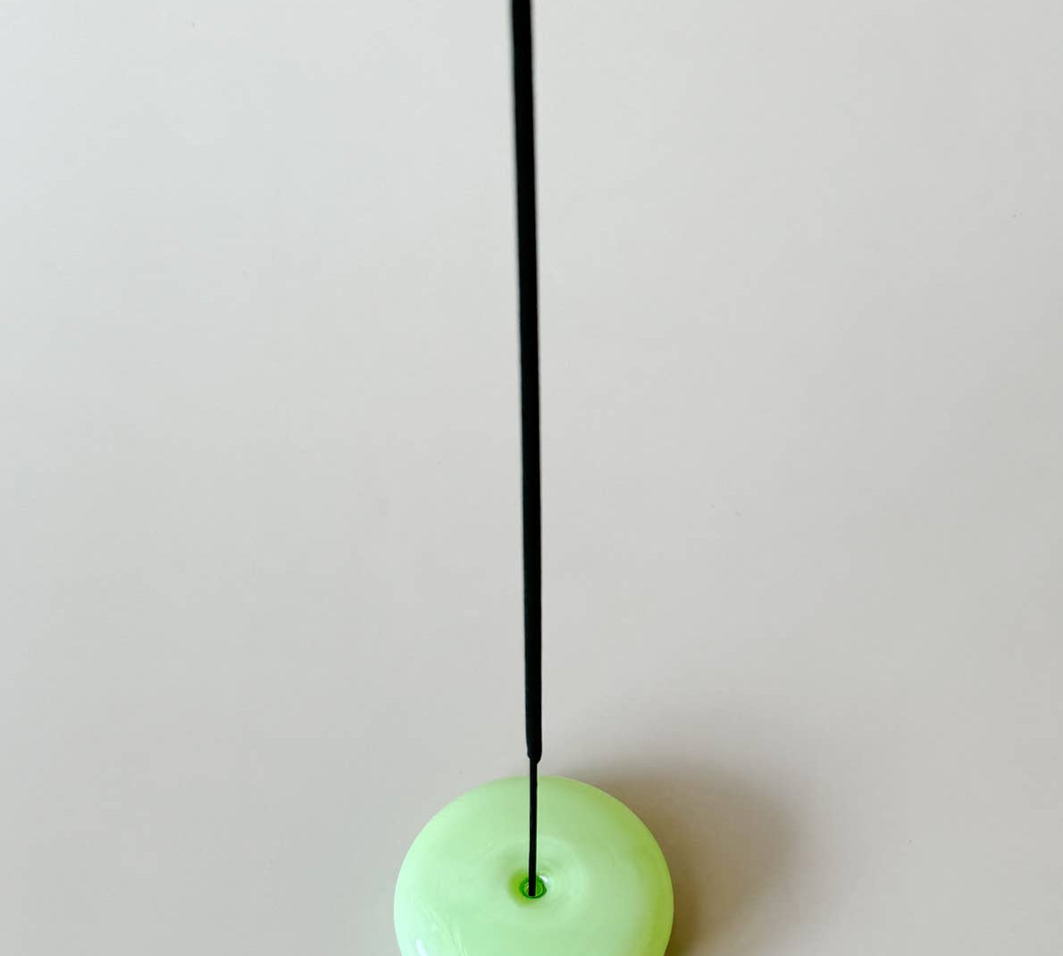 MILK GLASS BUBBLE INCENSE HOLDER