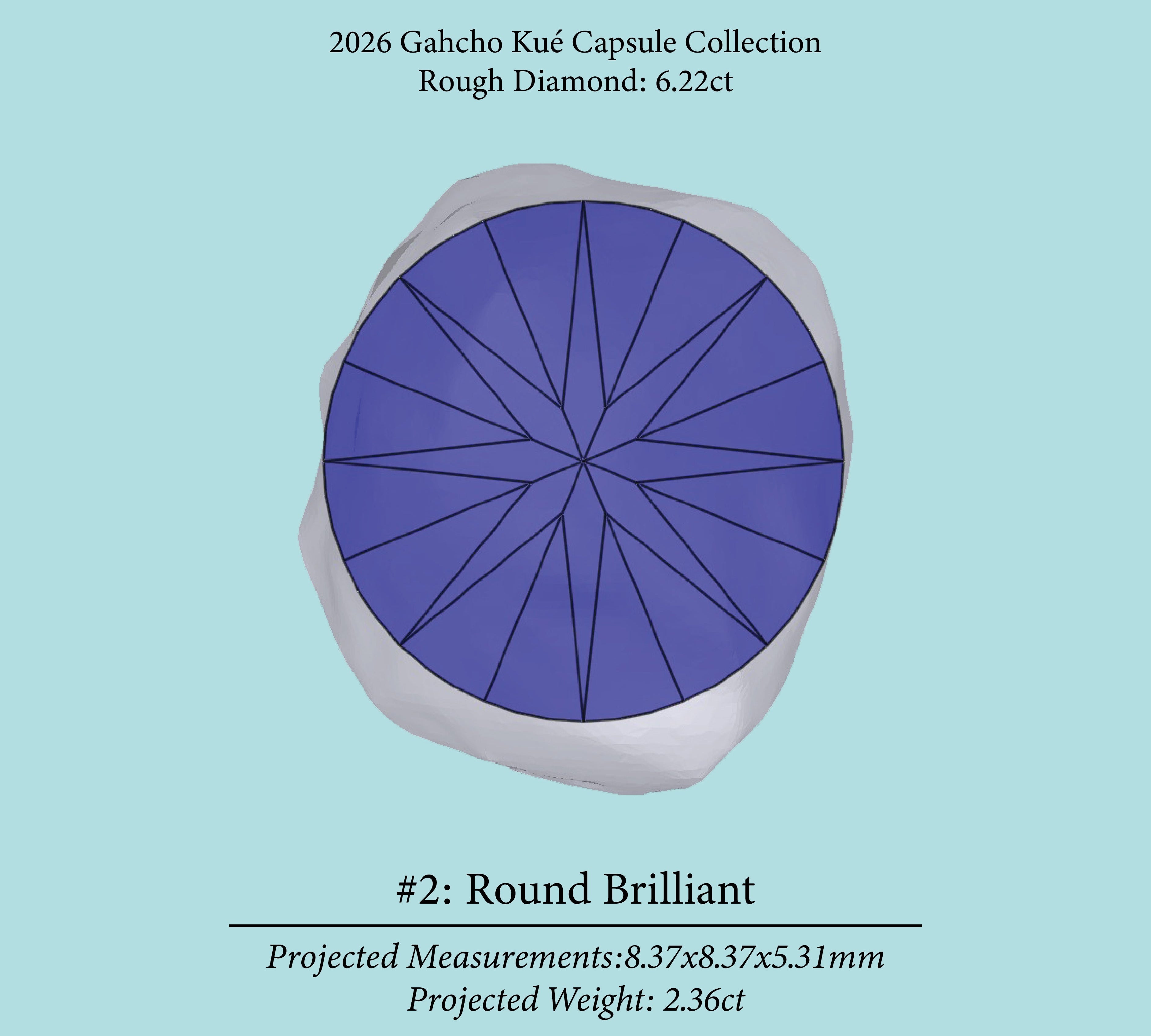 6.22ct VVS2 C3 Pre-Cut Canadian Champagne Diamond 27936