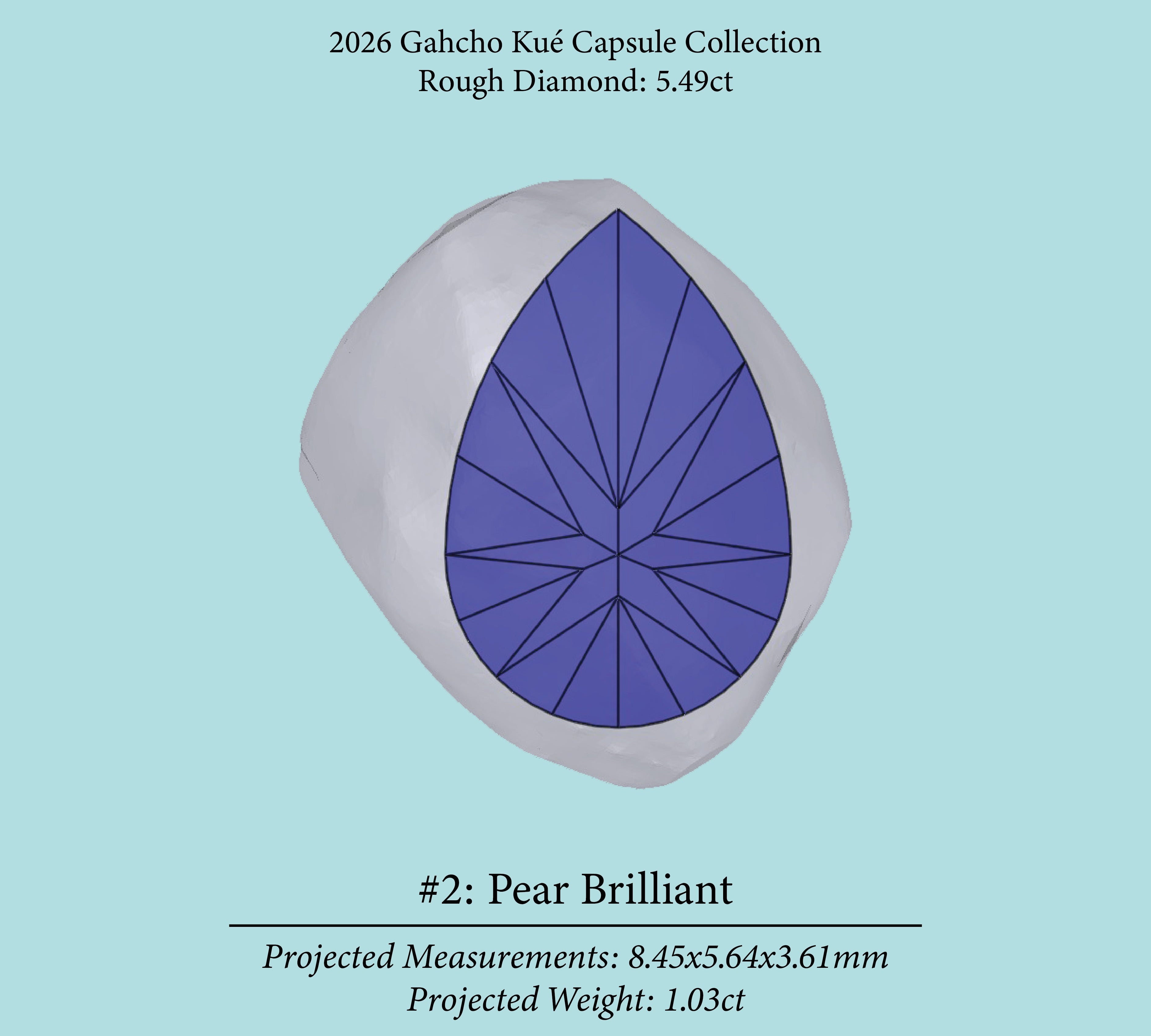 5.49ct SI2 C2 Pre-Cut Canadian Champagne Diamond 27948